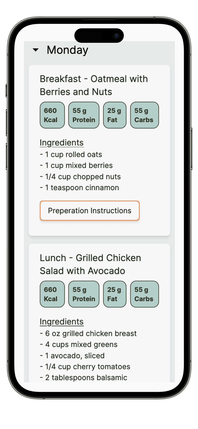 Plan healthy meals with Mealll