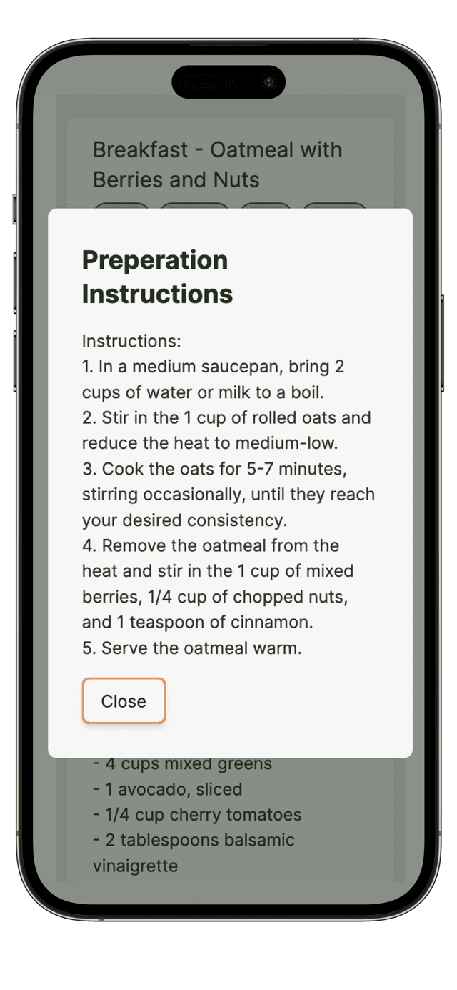 Plan healthy meals with Mealll
